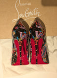 Christian Louboutin Hot Chick 100 Patent Starlight Heels New in Box