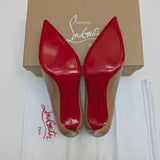 Christian Louboutin Kate 70 Nude Patent Heels New in Box Authentic