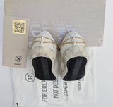 Golden Goose Superstar Chain Embellished White Leather Sneakers New in Box Discount Super Star