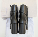 Jimmy Choo Lawton 65 Black Leather Ankle Boots New in Box