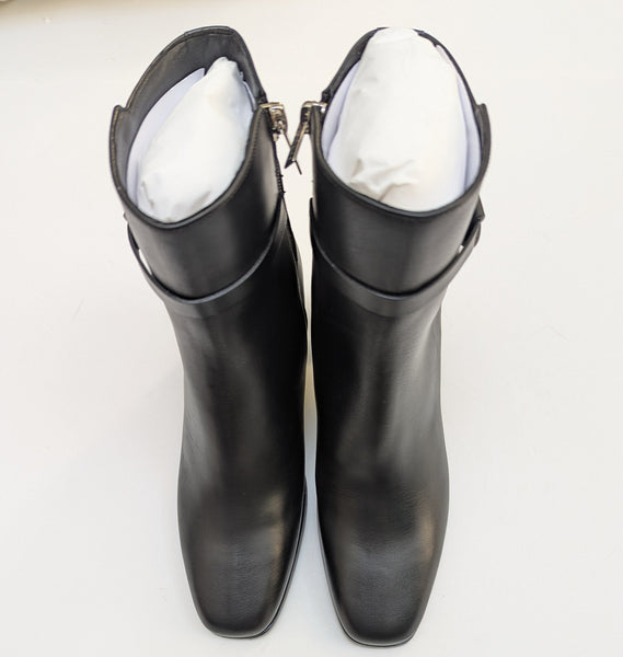 Jimmy Choo Lawton 65 Black Leather Ankle Boots New in Box