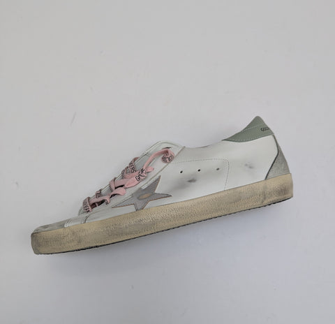 Golden Goose Super Star Classic White Leather Sneakers New in Box