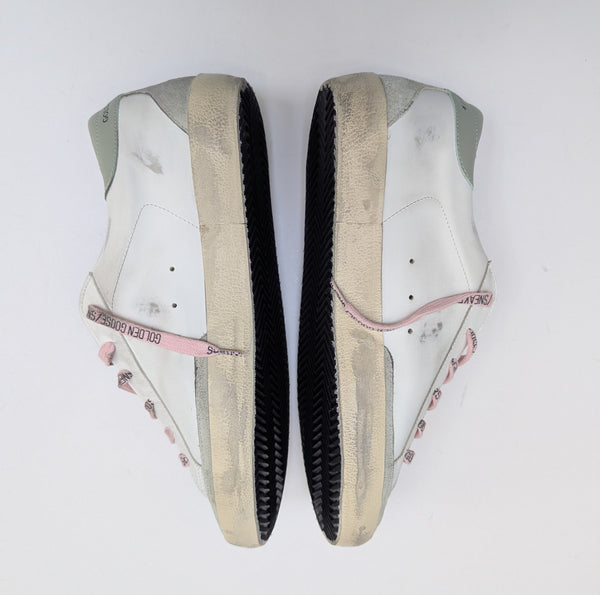 Golden Goose Super Star Classic White Leather Sneakers New in Box