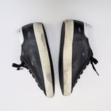Golden Goose Super-Star Classic Sneakers in Black Leather with White Star New in Box