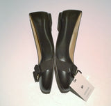 Ferragamo Varina Black Leather Bow Flats New in Box Shoes C Width