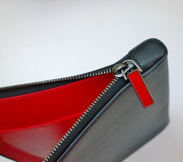 Christian Louboutin For Rui Black Leather Document Computer Case  Sleeve in Leather