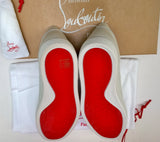 Christian Louboutin Vieira White Leather Sneakers New in Box Trainers