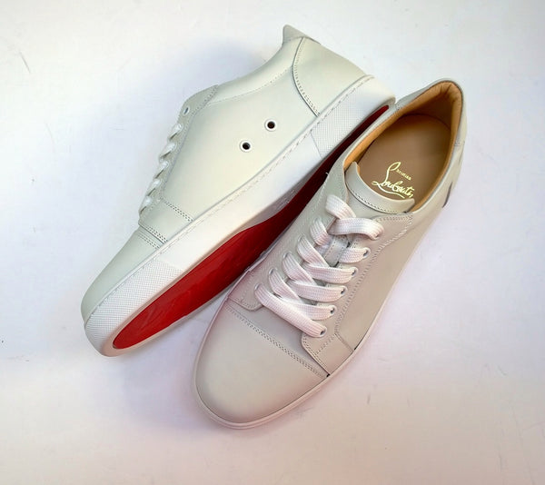 Christian Louboutin Vieira White Leather Sneakers New in Box Trainers