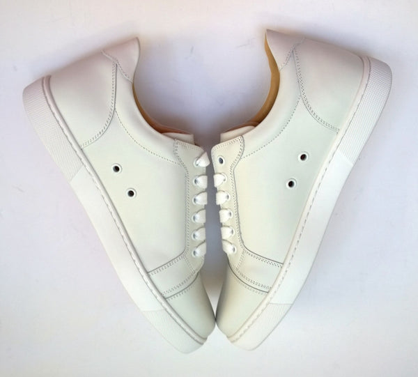 Christian Louboutin Vieira White Leather Sneakers New in Box Trainers