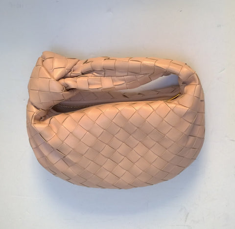 Bottega Veneta Mini Jodie Bag in Lotus Pearl Pink Leather New Purse