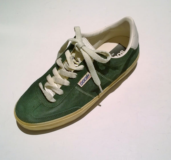 Golden Goose Soul Star Green Suede Leather Sneakers New in Box Trainers