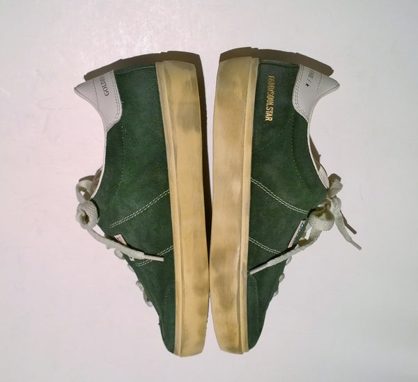 Golden Goose Soul Star Green Suede Leather Sneakers New in Box Trainers