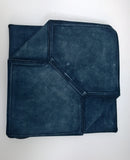 Loewe Puzzle Fold Tote Large in Dark Blue Distressed Suede New