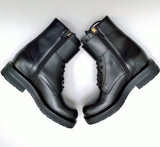 Chloé Coddington Black Leather Ankle Boots with Logo Detail Buckle New in Box Hidden Platform Heels