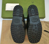 Gucci Airel Black Leather Horsebit Platform Slides Bit Flats New in Box Loafers