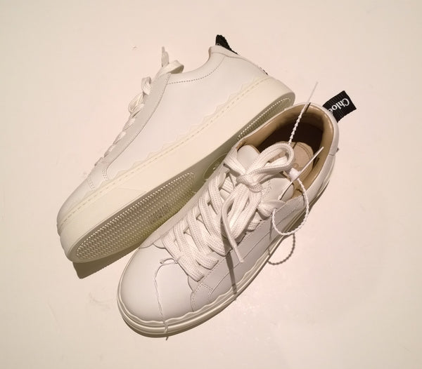 Chloé Lauren Sneakers in White Leather New in Box Trainers