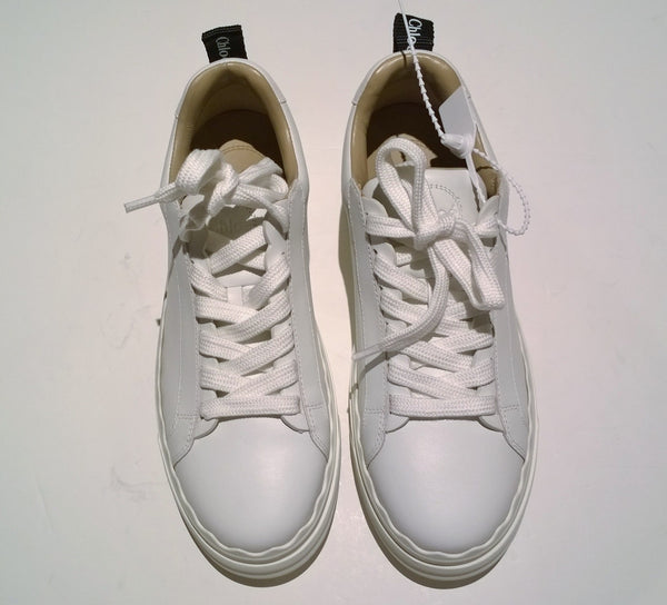 Chloé Lauren Sneakers in White Leather New in Box Trainers