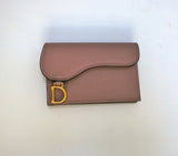 Dior Saddle Bloom Card Case Wallet Holder New in Box