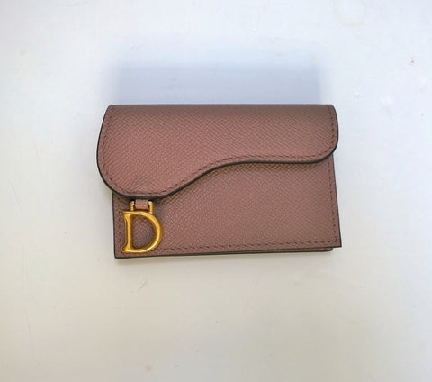Dior Saddle Bloom Card Case Wallet Holder New in Box