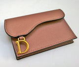 Dior Saddle Bloom Card Case Wallet Holder New in Box