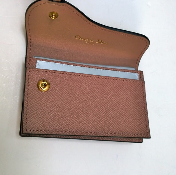 Dior Saddle Bloom Card Case Wallet Holder New in Box