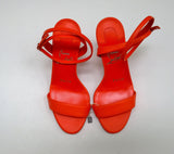 Christian Louboutin Loubigirl 85 in Orange Leather Vitamine New In Bow