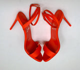 Christian Louboutin Loubigirl 85 in Orange Leather Vitamine New In Bow