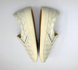 Bottega Veneta Sawyer Woven Cream Leather Sneakers New in Box Intrecciato Flats