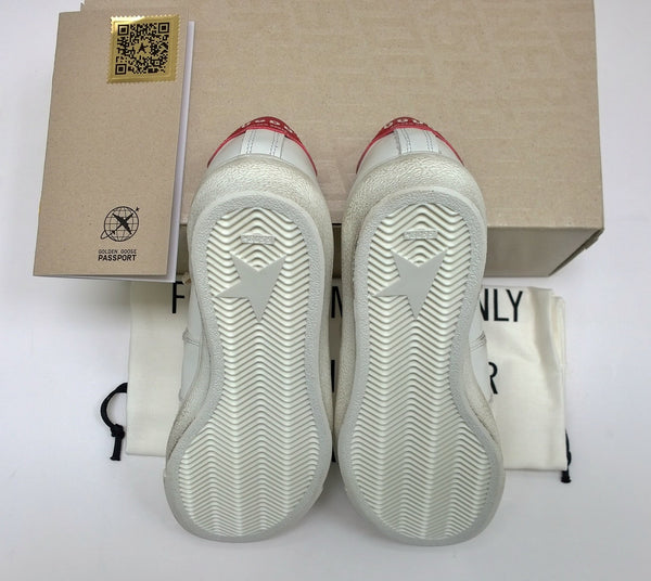 Golden Goose Matchstar White Sneakers with Red Tab New in Box