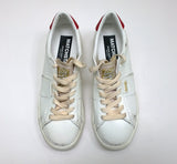 Golden Goose Matchstar White Sneakers with Red Tab New in Box
