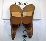 Chloé Marcie Ankle Boots in Clay Brown Leather New in Box