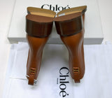 Chloé Marcie Ankle Boots in Clay Brown Leather New in Box