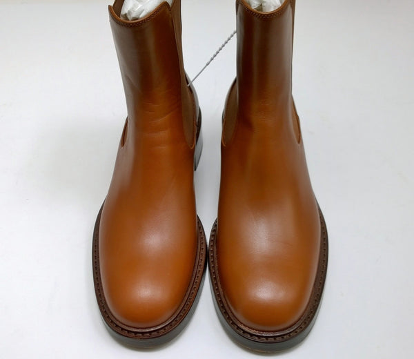 Chloé Marcie Ankle Boots in Clay Brown Leather New in Box