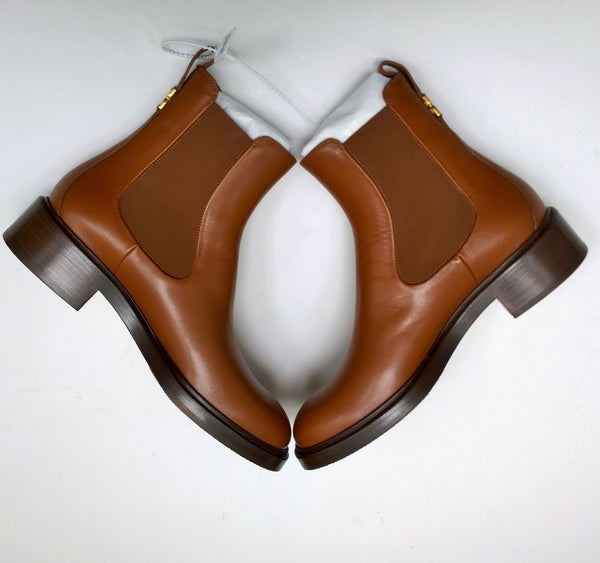 Chloé Marcie Ankle Boots in Clay Brown Leather New in Box