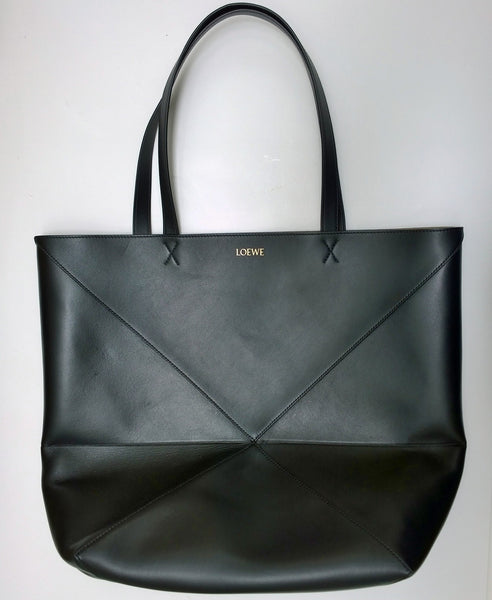 Loewe Black Puzzle Tote XL Bag New with Tags Folding Handbag