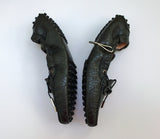 Tod's x Alber Elbaz Perforated Black Leather Logo Loafers New in Box Shoes