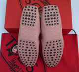 Tod's x Alber Elbaz Pink Perforated Leather Elasticated Sides Loafers New in Box