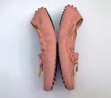 Tod's x Alber Elbaz Pink Perforated Leather Elasticated Sides Loafers New in Box
