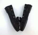 Tod's Gommino Black Suede Loafers with Rubber Soles New in Box Flats