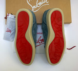 Christian Louboutin Rantulow Orlato Dusty Blue Suede Sneakers Titan New in Box Shoes