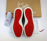 Christian Louboutin Rantulow Orlato Sneakers in Balmore Camouflage Jacquard and Khaki Leather New In Box