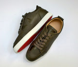 Christian Louboutin Rantulow Orlato Sneakers in Balmore Camouflage Jacquard and Khaki Leather New In Box