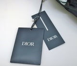 Dior Silver Metal Logo Baseball Cap in Black Cotton