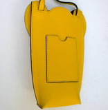 Loewe Elephant Pocket in Yellow Leather Crossbody Pouch Phone Bag New