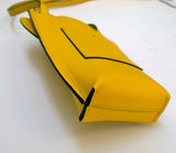 Loewe Elephant Pocket in Yellow Leather Crossbody Pouch Phone Bag New