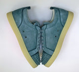 Christian Louboutin Louis Junior Spikes Sneakers in Titan Dusty Blue Suede Studs New Shoes  in Box
