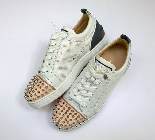 Christian Louboutin Louis Junior Spikes in Multi Leather New in Box Sneakers