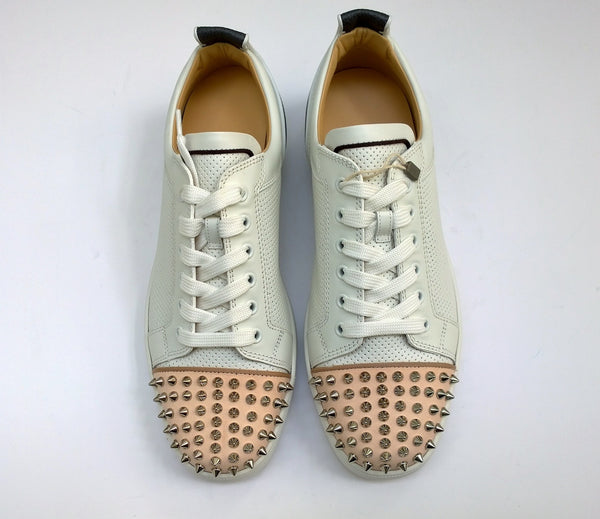 Christian Louboutin Louis Junior Spikes in Multi Leather New in Box Sneakers