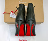 Christian Louboutin Sporty Kate 85 Black Leather Ankle Boots New in Box