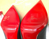Christian Louboutin Sporty Kate 85 Black Leather Ankle Boots New in Box